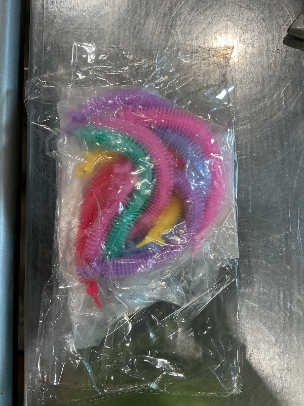 Photo 1 of 20 Pack Stretchy String Fidget Toys,Dinosaur Sensory Noodle Strings,Textured Stretchy String for Kids Adults Stress Relief,Party Favors,Christmas Stocking Stuffers