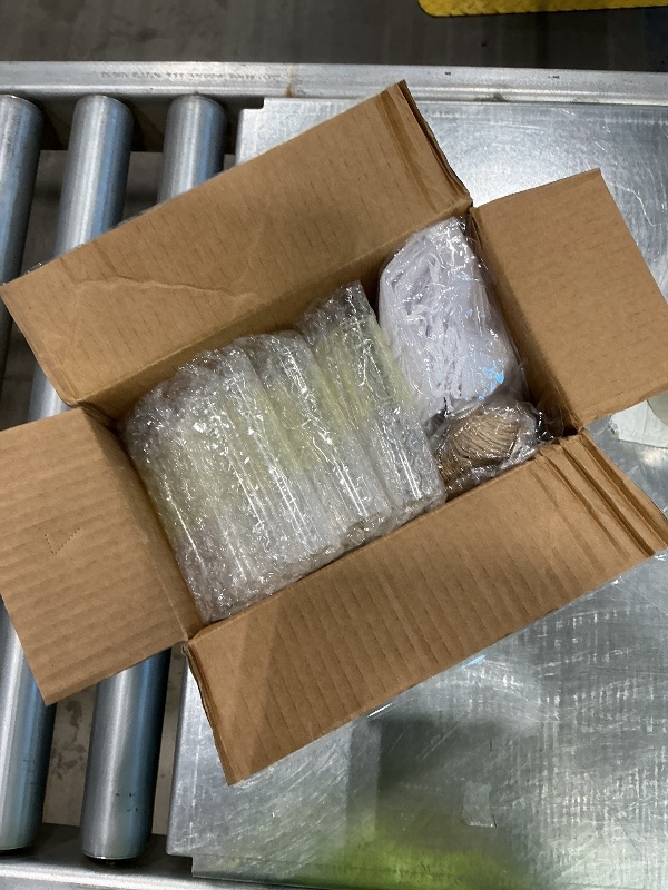 Photo 1 of 28 Sets Tea Party Favors Bulk, Rustic Wedding Guest Gifts with 4.13" Glass Tea Jars, Gold Stainless Steel Teaspoons, Gift Tags, Organza Bags, and Rope, Thank You Gift Set