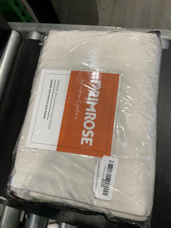 Photo 1 of 100% Blackout Ivory Off White Velvet Curtains 96 inch Long for Living Room,Set of 2 Panels Liner Rod Pocket Back Tab Thermal Window Drapes Room Darkening Heavy Decorative Curtains for Bedroom