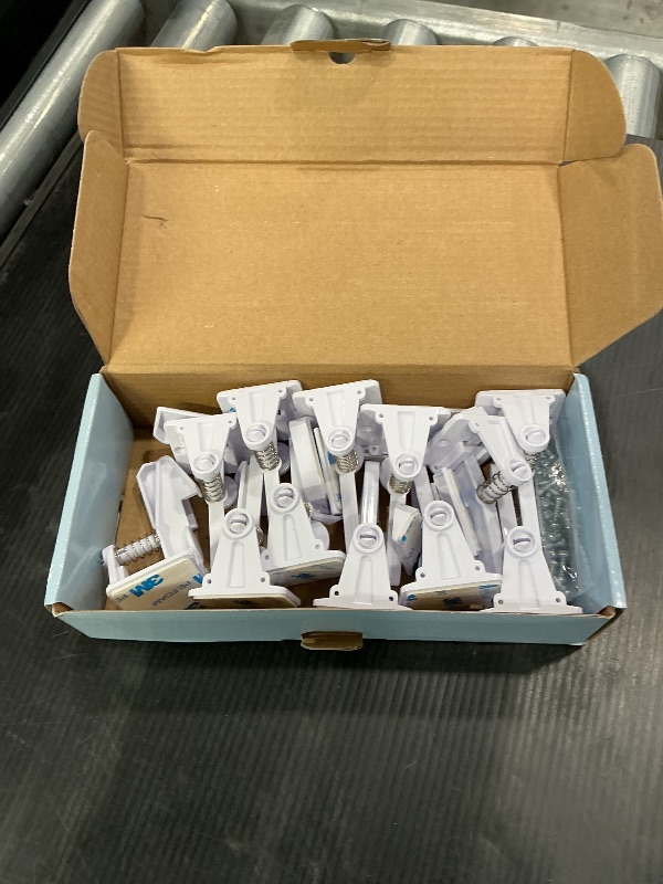 Photo 1 of 12 Pack Cabinet Locks Child Safety | Baby Safety Cabinet Locks NO Drilling 3M Adhesive Baby Proof Drawer Lock Child proofing cabinets latches for Kids Latch for Drawers & Door Child Safety Locks