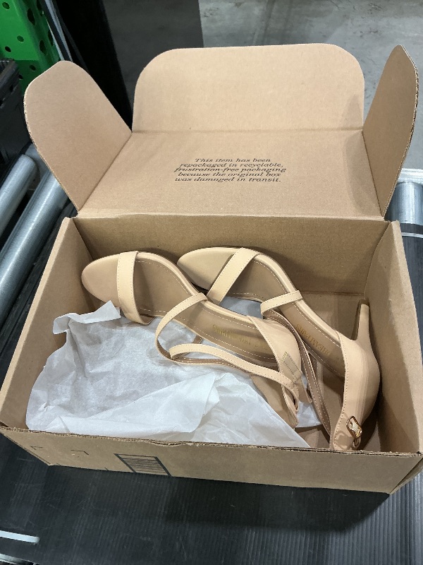Photo 1 of *Minor Damage*
DREAM PAIRS Womens Dolce Fashion Stilettos Open Toe Pump Heel Sandal Nude Nubuck - 8.5