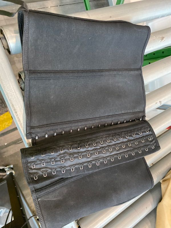 Photo 1 of *Minor Damaged* Latex Men Waist Trainer Corsets with Steel Bone Sweat Sauna Suit for Fitness (X-Large)