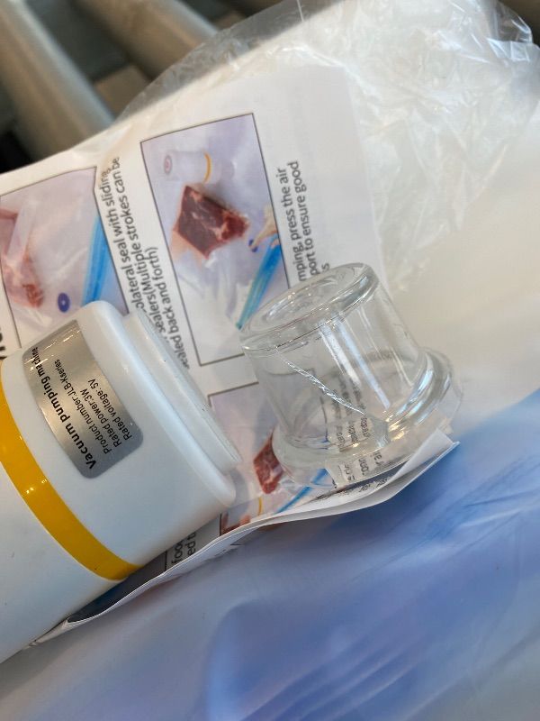 Photo 1 of *Minor Damaged - Check clerk notes*
42 PCS Sous Vide Vacuum Sealer Set - 30 Reusable Bags, 5 Clips and Sealing Clips for Anova, Joule Cookers