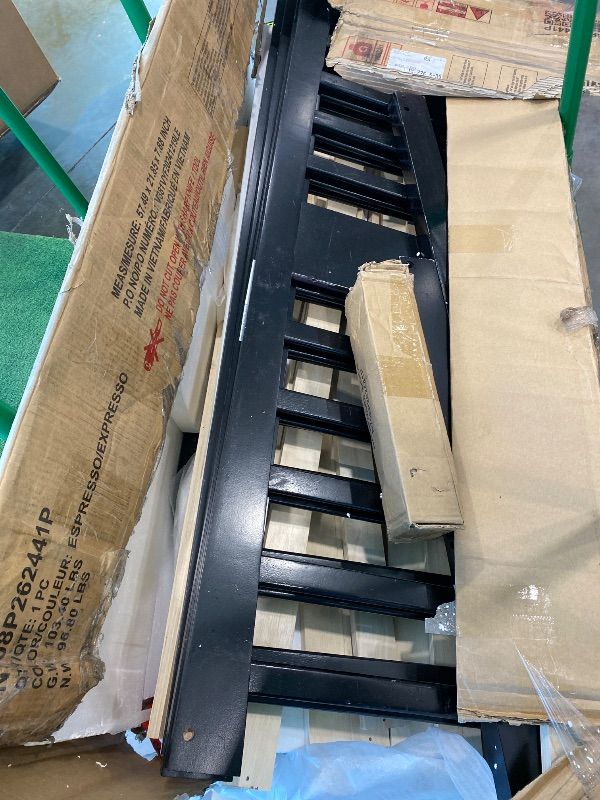 Photo 1 of **Partial Set**
Merax Full Over Full Bunk Bed Convertible to Two Separate Beds, Solid Pine Wood Frame with Safety Guardrail & Headboard, Sturdy Durable Design, for Teens, Espresso