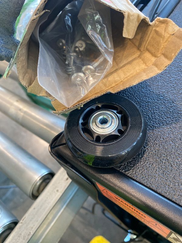 Photo 1 of *Missing Parts - Check clerk notes*
64 x 18mm 2 Pcs Luggage Suitcase Replacement Wheels, Rubber Swivel Caster Wheels Bearings Repair Replacement Parts for Carry-on Roller Bag, Suitcase Bag, Trolley Bag