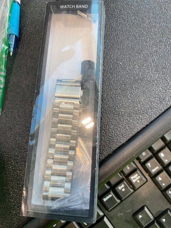 Photo 1 of ***MISSING PARTS*** Nizonlaie 20mm Stainless Steel Watch Band Quick Release Premium Matte Brushed Solid Metal Watch Bracelet 14mm 16mm 18mm 20mm 22mm 24mm Universal Stainless Steel Smartwatch Replacement Band Men Women