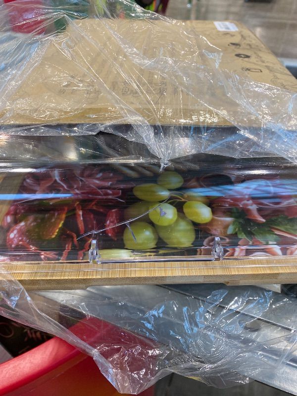 Photo 1 of *MINOR DAMAGE - Cracked Lid*
Charcuterie Board with Lid, 2-in-1 Bamboo Cheese & Cutting Board with Engraved Guide, Travel Portable Charcuterie Boxes, Includes 2 Plastic Cutting Mats & 4 Cheese Knives, House Warming Gifts New Home