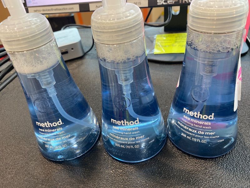 Photo 1 of *MINOR DAMAGE - See Clerk Notes*
Method Foaming Hand Soap, Sea Minerals, Paraben and Phthalate Free, 10 fl oz (Pack of 3)