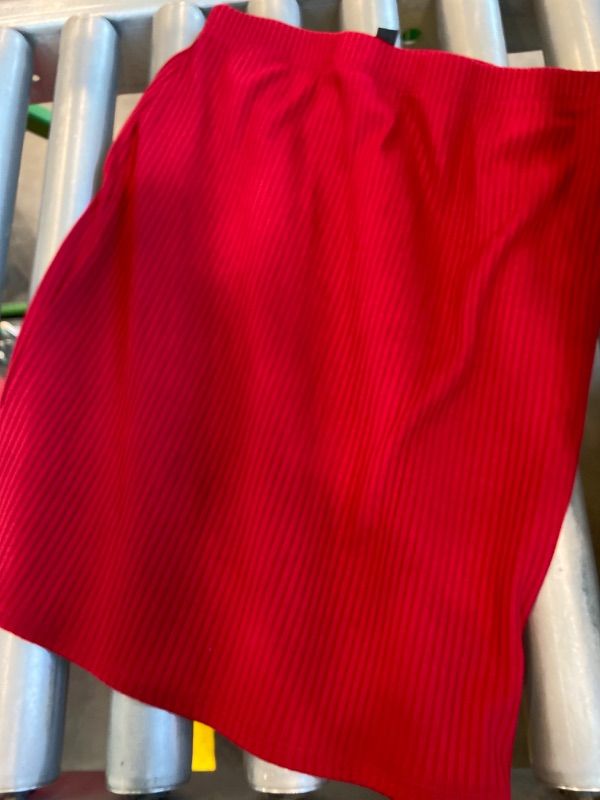 Photo 1 of **See Clerk Notes**
Womens Casual Mini Skirt High Waisted Knit Bodycon Basic A-line Skirts Burgundy, Medium
