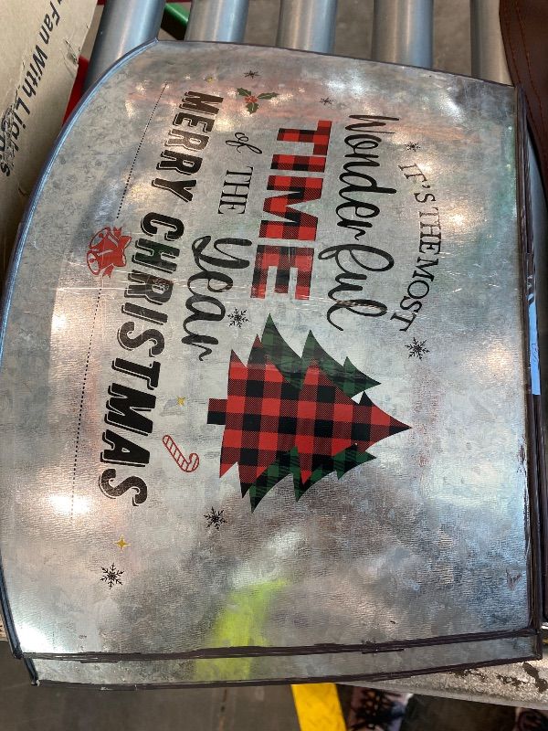 Photo 1 of **MISSING PARTS**
Christmas Tree Collar, Xmas Metal Tree Collar 29 Inch Diameter Base, Christmas Large Tree Collar for Pencil Tree, Xmas Decorations