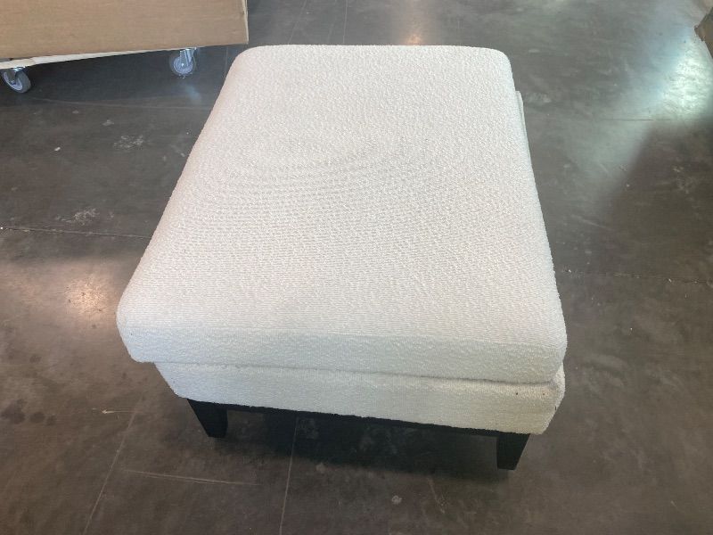 Photo 1 of *USED*
KEIKI 34" W Storage Ottoman with Reversible Lid, Coffee Table & Footrest, Wood Legs for Living Room & Bedroom, Ivory and Black