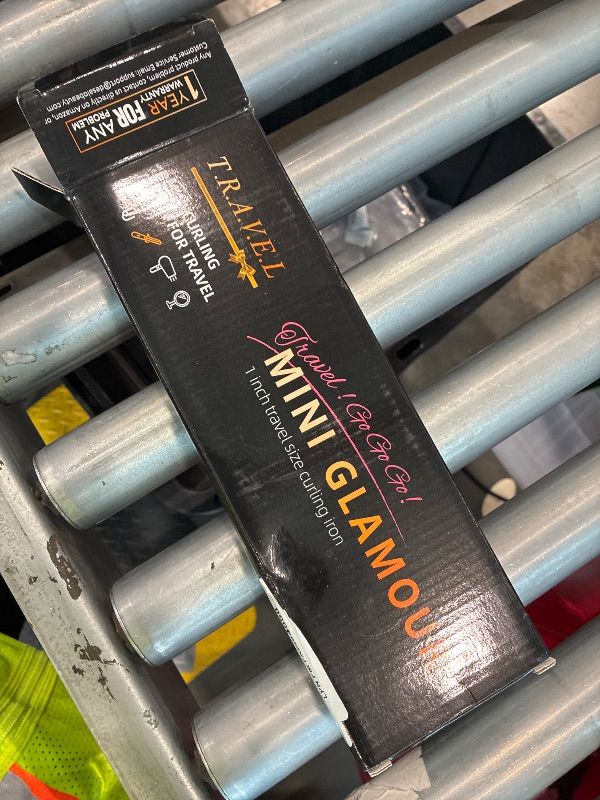 Photo 1 of 1 Inch Mini Travel Curling Iron, 100-240V Travel Dual Voltage Curling Iron for Short Hair with 5 Heat Settings, Small Curling Wand with Temperature Memories and Lock, Rose Gold