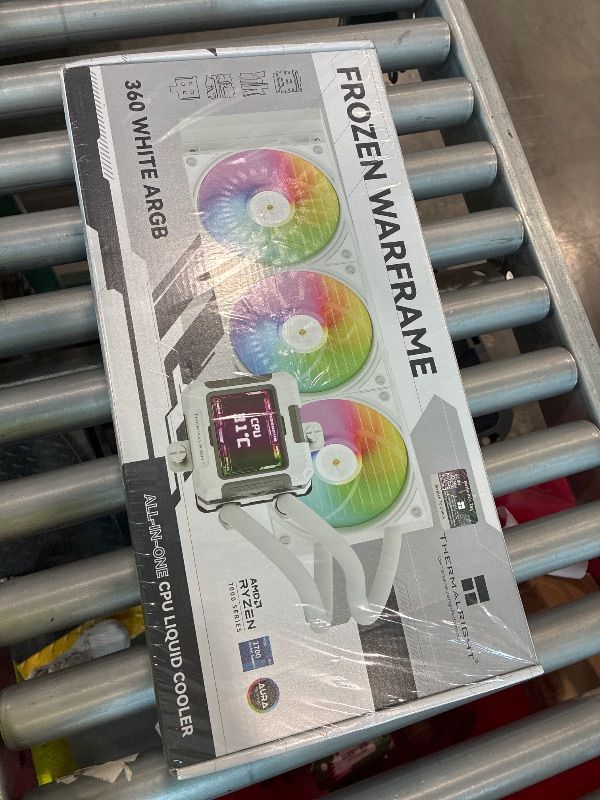 Photo 1 of **Factory Sealed - Final Sale, NO refunds**
Thermalright FW 360 White ARGB-360mm AIO CPU Liquid Cooler,IPS LCD Screen with 320 * 240 Resolution,for AM4/AM5/Intel LGA1700,‘2.4 inch’Magnet-Absorbent LCD Screen for Images -White