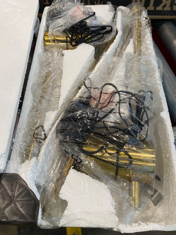 Photo 1 of *USED*
GOEBLESON 33" Wall Sconces Set of 2 with Remote Control, Dimming & 3 Color Temperatures, Plug-in Gold Wall Lights for Bedroom, Living Room, Adjustable Brightness & Rotatable Lamp Post, D09YBP205