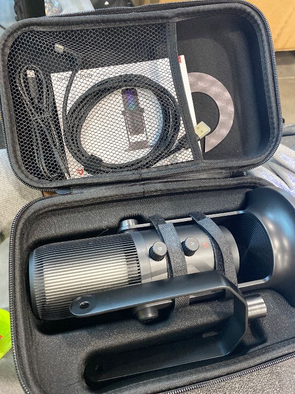 Photo 1 of *UNTESTED*
THRONMAX M2 Ghost RGB Condenser Microphone for Professional Quality Streaming and Recording|Gaming Mic for PC, PS4 and Mac|Voice-Isolating Technology|USB-C Output|4 Pickup Patterns|96Khz 24 Bit,Black