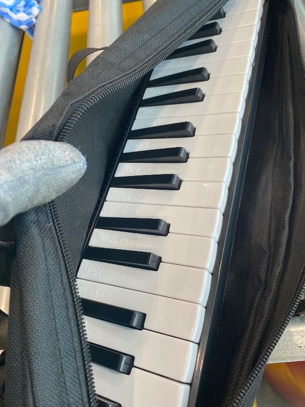 Photo 1 of *USED*
Tosnail 32 Key Melodica with Carrying Bag, Double Tubes Mouthpieces, Wipe Cloth, Air Piano Keyboard Musical Instrument for Beginners, Adults - Black