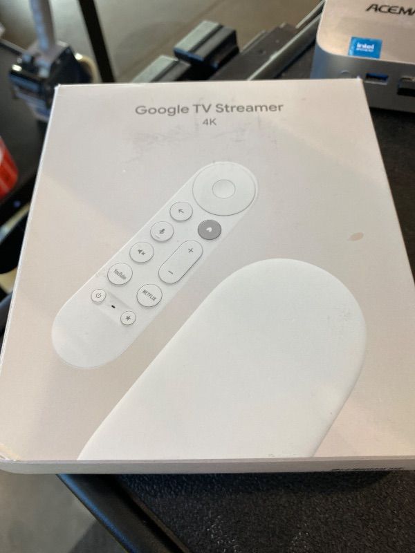 Photo 1 of *UNTESTED*
Google TV Streamer 4K - Fast Streaming Entertainment on Your TV with Voice Search Remote - Watch Movies, Shows, Live TV, and Netflix in 4K HDR - Smart Home Control - 32 GB of Storage - Porcelain