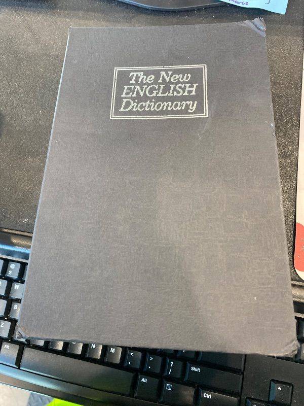 Photo 1 of **MISSING PARTS - Missing the keys**
Amazon Basics Book Safe, Money Saving Box, Save for Money, Secret Hidden Metal Lock Box, Money Hiding, Key Lock, Large, Blue