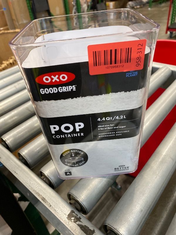 Photo 1 of *MISSING PARTS - See Clerk Notes*
OXO Good Grips POP Container - 4.4 Qt/4.2 L, Airtight Food Storage Containers