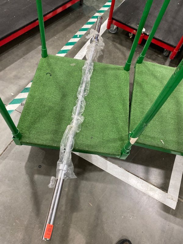 Photo 1 of ***SILVER*** ***UNKNOWN LENGTH*** Fitvids Olympic Barbell Bar for Power Lifting and Weightlifting – 700 Pound Capacity – 7FT Black – Black