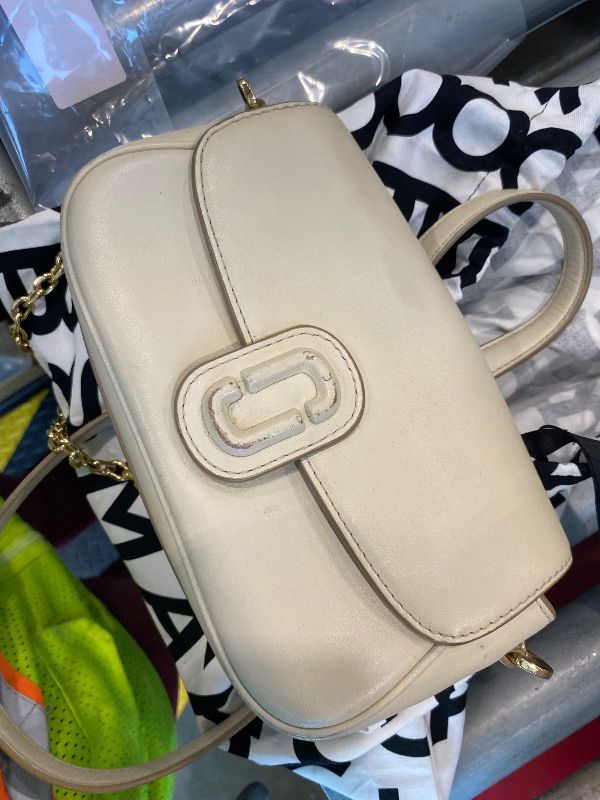 Photo 1 of [DIRTY] Marc Jacobs Women's The Clover Shoulder Bag, Cloud White, One Size