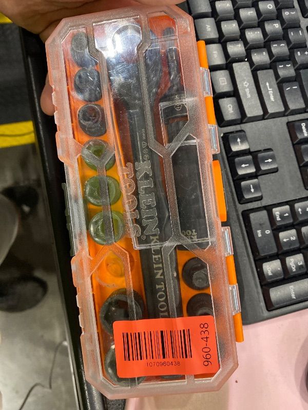 View 2 of [Missing Sockets] Klein Tools 65400 KNECT 15-Piece Pass Through Socket Set, SAE Impact Set with MODbox Case, Sockets, Bits, Accessories and 3/8-Inch Drive Adapter