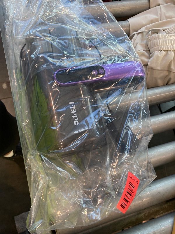 View 2 of [DAMAGED] [SOLD FOR PARTS] FEPPO Cordless Mattress Vacuum Cleaner - 18Kpa Gray/Purple