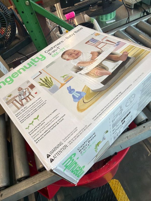 View 2 of [Factory sealed] Portable Infant Feeding Chair w/Ingenuity Seat - Beige