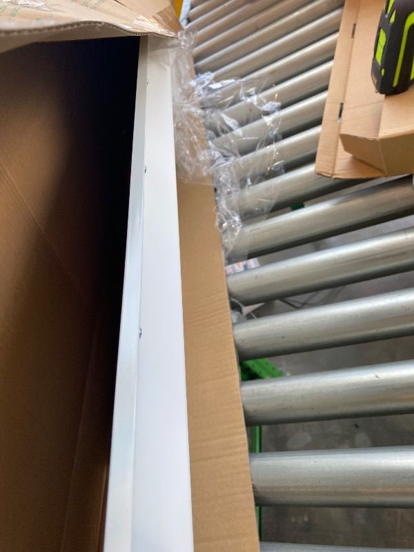 Photo 1 of Lithonia Lighting CPX 1x4 LED Flat Panel Light, 1 Ft. x 4 Ft. LED Light Panel, Ceiling Lighting Fixture, 2500/3200/4000 Adjustable Lumens, 3500K/4000K/5000K Switchable CCT, Smooth Satin Lens, White