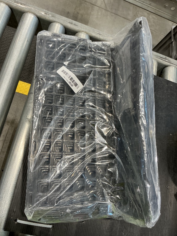 Photo 1 of 12 Pcs Under Couch Blocker for Bed Adjustable Furniture Plastic Under Bed Blocker with 30 Ties Black Couch Barriers for Dogs Pets Cats (Style 1)