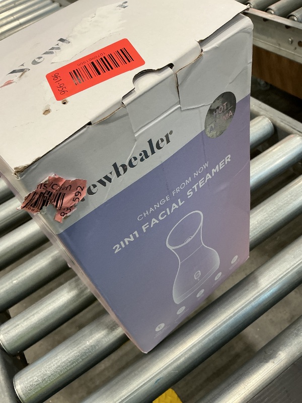 Photo 1 of *Untested*
Newbealer 2in1 Facial Steamer, Hot Mist Facial Aromatherapy Humidifier Atomizer, Large Face Steamer Unclogs Pores Sinuses Moisturizing, Home Sauna Spa with Eyebrow Set (Red, 170ml)