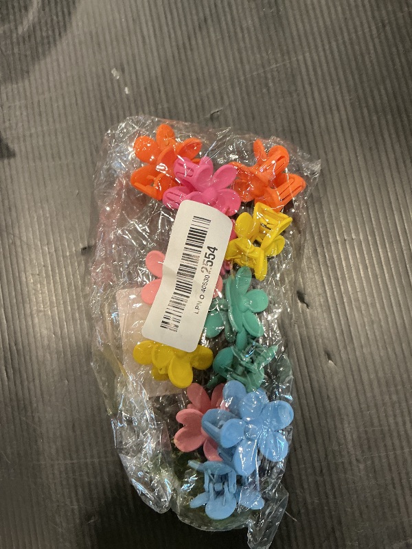 Photo 1 of 12 Pcs Colorful Mini Hair Claw Small Hair Clips for Women Kids Girls, 1.37 Inch Tiny hair clips Jaw Clips Clamps Nonslip Clip/Hair Accessories, Assorted Colors(6 Colors)