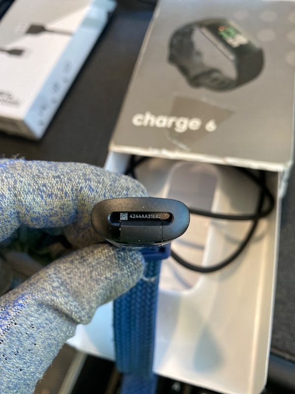 Photo 1 of *See Clerk Notes*
Fitbit Charge 6 Fitness Tracker with Google apps, Heart Rate on Exercise Equipment, 6-Months Premium Membership Included, GPS, Health Tools and More, Obsidian/Black, One Size (S & L Bands Included)