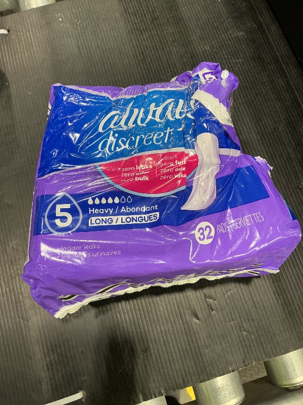 Photo 1 of ***SEE CLERK COMMENTS*** Always Discreet Incontinence Pads for Women, Heavy Absorbency, Long Length, 32 Count