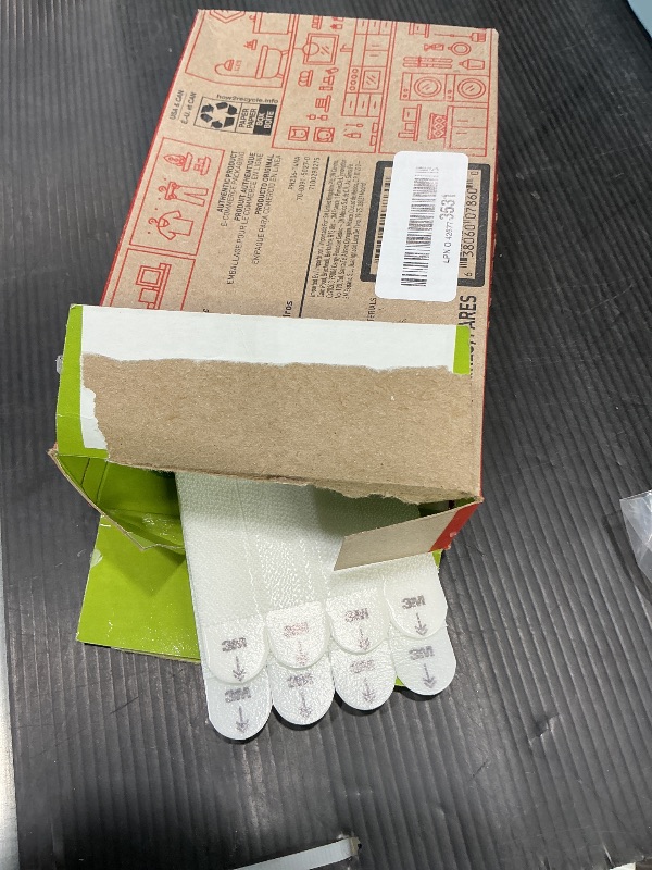 Photo 1 of ***SEE CLERK COMMENTS*** Command Large Picture Hanging Strips, White, Holds up to 16 lbs, 14-Pairs, Easy to Open Packaging