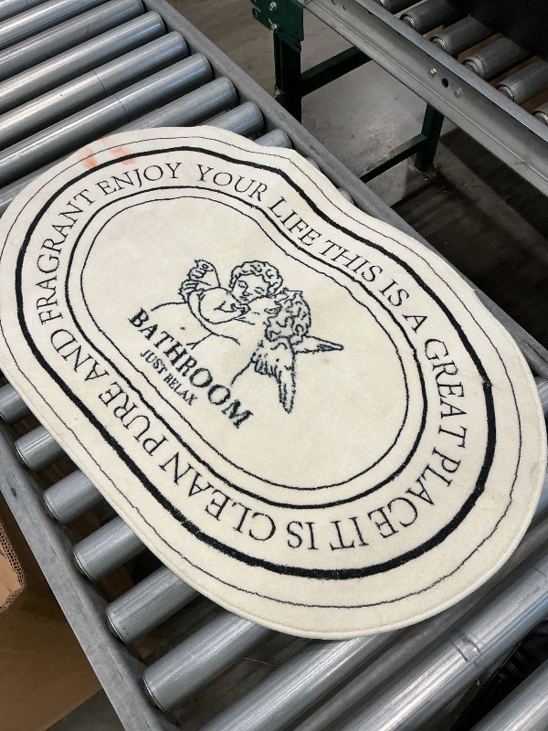 Photo 1 of ***SEE CLERK COMMENTS*** Angel Bathroom Rug 24x35inch, Cute Angel Bath Mat Super Soft and Plush, Non-Slip and Absorbent Cherub Bath Mat, Aesthetic Decor Rugs for Bathroom Shower Toilet Tub Bathmat Carpets Machine Washable