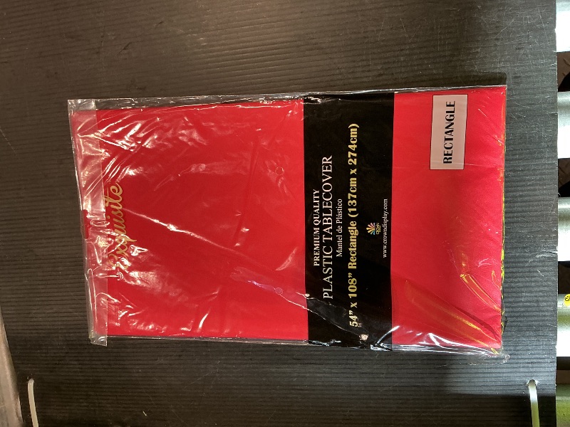 Photo 1 of *Premium* Red table cover 54" x 108"