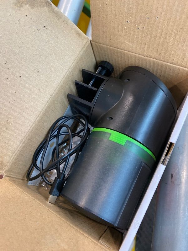 Photo 1 of **UNTESTED**
Petbank Automatic Fish Feeder for Aquarium - Auto Fish Food Dispenser Rechargeable for Small Large Tank with USB Charger Cable?12/24/48H Interval Esay Set Up (Black, CY-019)