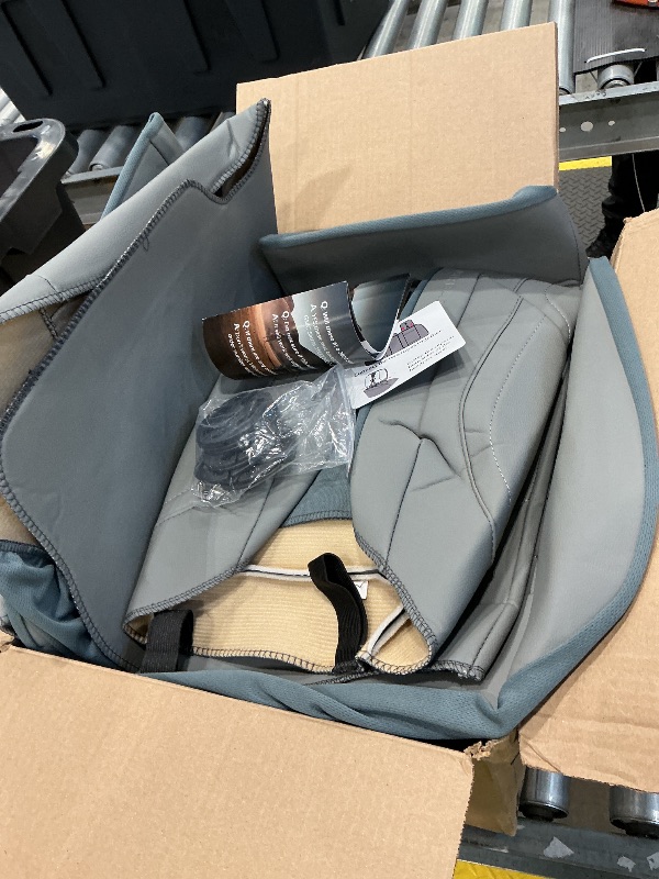 Photo 1 of (PROTOTYPE) MIROZO Chevy Silverado GMC Sierra Seat Covers,Waterproof Pickup Seat Cover Compatible with 2007-2013 and 2019-2025 Chevy Silverado GMC Sierra 1500 and 2020-2023 2500HD 3500HD Crew Cab (Full Set,Gray)