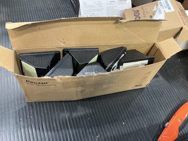 Photo 1 of [138 LED/6 Packs] Solar Outdoor Motion Sensor Lights with 3 Lighting Modes Wall Lights Waterproof Solar Security Powered Lights for Garden Fence Yard Deck Garage, Warm White