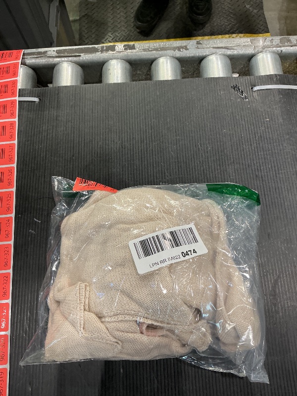 Photo 1 of *dirty item* Emily Bela Womens Boat Neck Shirts Long Sleeve Lightweight Knit Pullover Sweaters Casual Sheer Blouse Tops Beige