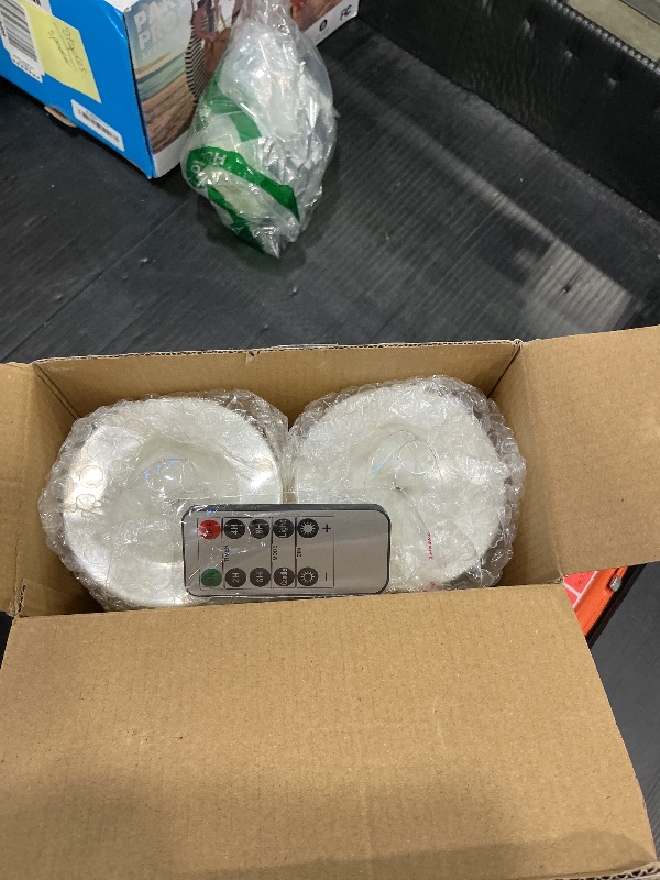 Photo 1 of 12" x 4" Large Flameless Candles with Remote & Timer, Waterproof Outdoor Battery Operated Candles LED Electric Flickering Flameless Pillar Candle for Patio Porch Lanterns Home Decor, Set of 2