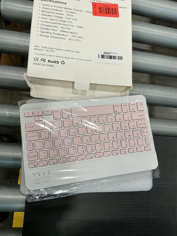 Photo 1 of **MISSING PARTS**
Kiloob for iPad 11th 10th Generation Case with Keyboard with Pencil Holder and Magnetic Disc Universal Stylus Pen 10.9 inch Wireless Detachable Folio Keyboard Cover for New iPad 10th Gen 2022 (Pink)