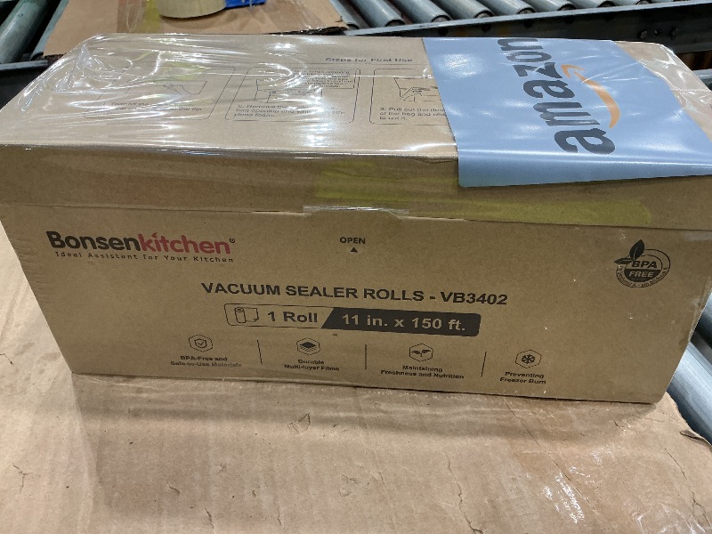 Photo 1 of [2025 New] Bonsenkitchen 11” x 150’ Vacuum Sealer Bags Rolls with Cutter for Food Storage, Commercial Grade, BPA Free, Great for Meal Prep and Sous Vide Cooking