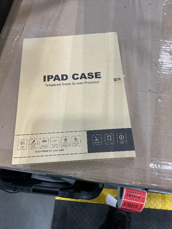 Photo 1 of ***MISSING PIECE*** SUPFINE for 10.2 Inch iPad 9th Generation Case 2021, with [ Glass Screen Protector ]/ iPad 8th/7th Generation Case 2020/2019, Slim Stand Translucent Back Shell Cover, Black