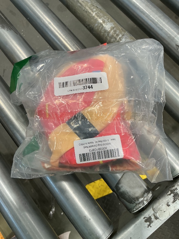 Photo 1 of 'MIDOG Dog Cones for Large Dogs, Cone for Dogs After Surgery, Soft Protective Recovery Donut Collar for Dogs to Prevent Touching Stitches, Wounds, and Rashes, Does Not Block Vision E-Collar. -Red,M