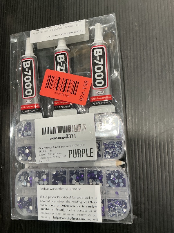 Photo 1 of 11000Pcs Purple 2/3/4/5mm Flatback Rhinestones with Glue for Bedazzling Crafting Clothing Clothes Crafts Shoes Nail Art, Dark Purple Resin Flat Back Gems Crystals Diamonds Gemstones Jewels Stones Kit