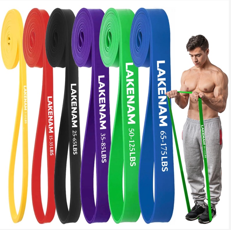 Photo 1 of *PARTIAL SET*
LAKENAM Resistance Bands Set, Exercise Workout Pull Up Assistance Bands with 6 Resistance Levels, Muscle Training Straps for Fitness, Working Out, Body Stretching, Physical Therapy, More