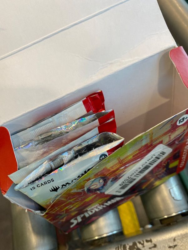 Photo 1 of *Missing Parts - See clerk notes & Photos*
Magic: The Gathering | Marvel's Spider-Man - Collector Booster Box (12 Packs)
ONLY 60 CARDS INSTEAD OF 180