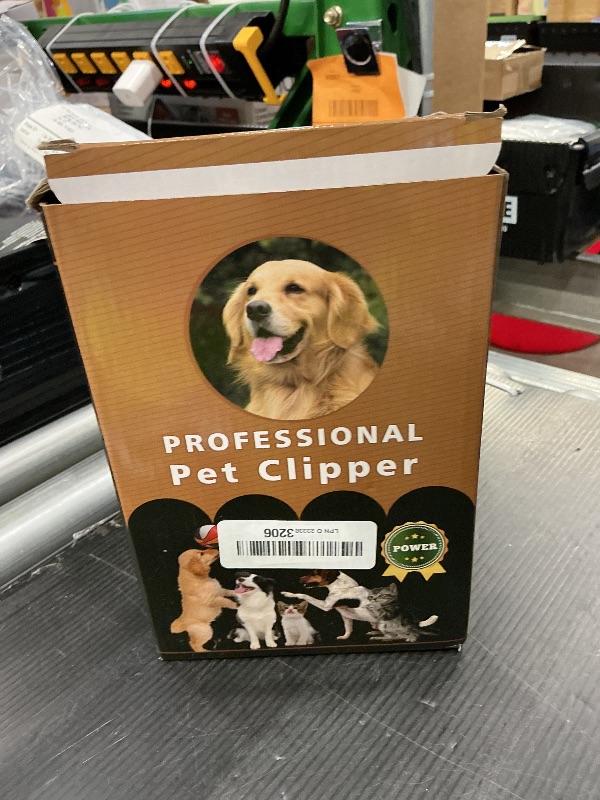 Photo 1 of ***MISSING ACCESSORIES*** HEAPETS Dog Grooming Clippers, Low Noise, Electric Quiet, Adjustable Clipper Comb, Rechargeable Cordless Dog Hair Clippers for Dogs Cats Pets, Gold